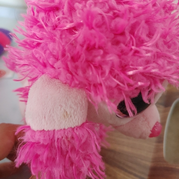 Ty beanie baby| Patsy / Roxie /& Marci pink raccoon & poodle & black teeny Dog - Picture 5 of 10